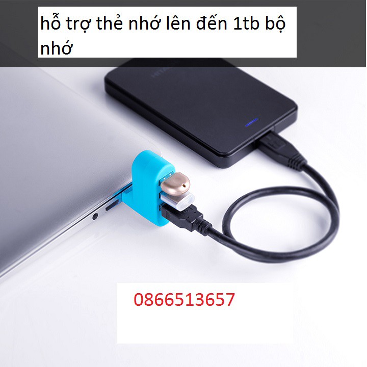 Hub chia USB thành 3 cổng Superspeed tốc độ cao mini