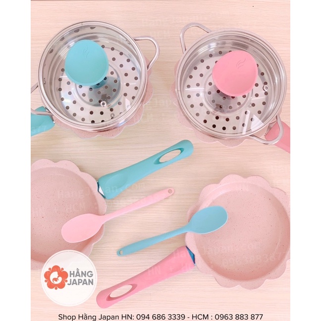 Bộ nồi chảo kèm xửng hấp