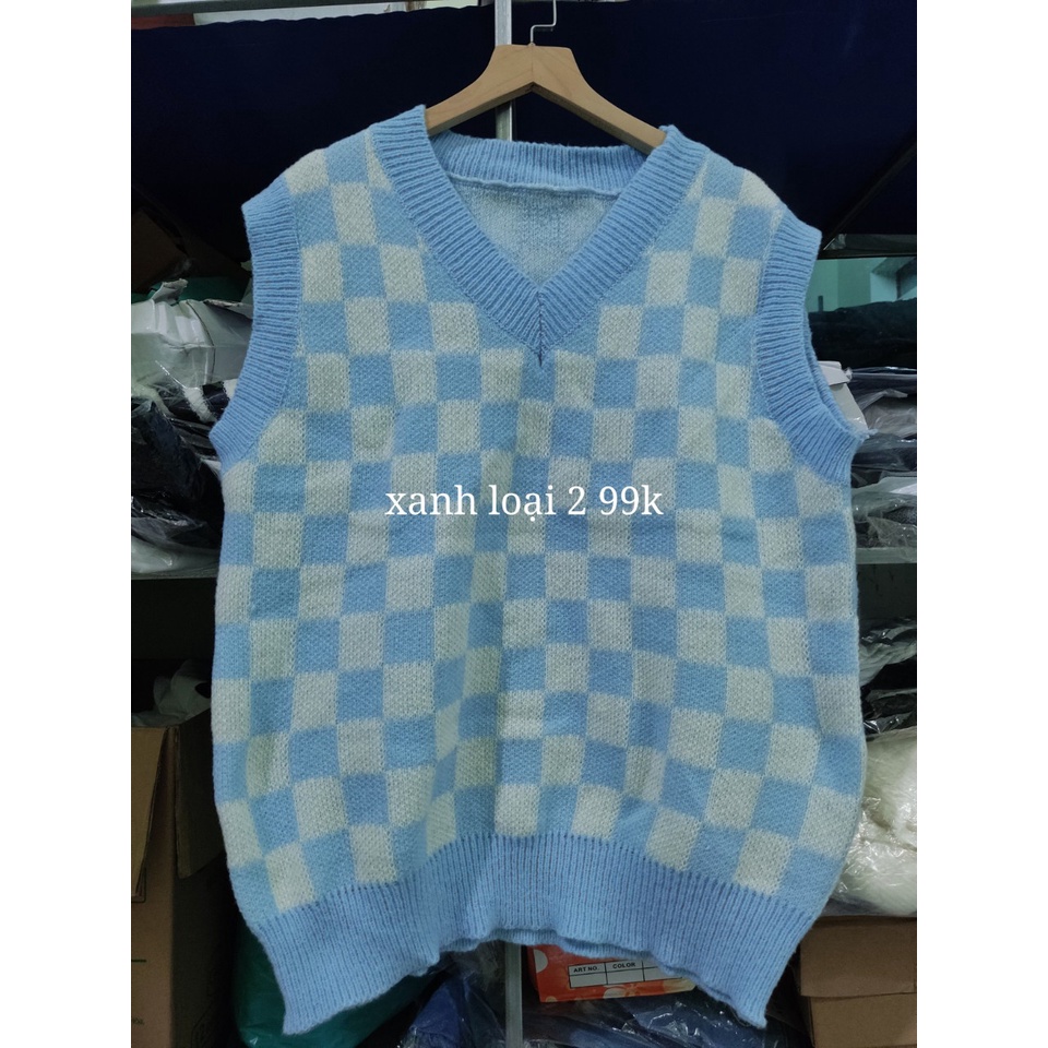 [ORDER 15-20 NGÀY][CHÚ Ý XEM VIDEO THẬT] ÁO GILE KẺ CARO LEN DÀY | BigBuy360 - bigbuy360.vn