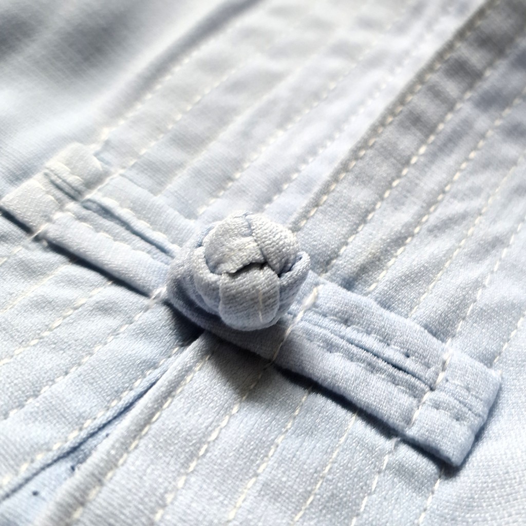 Áo sơ mi cổ trụ trung niên nam vải Đũi mịn thiêu rồng cao cấp loại áo sơ mi trung niên form rộng thoải mái OG4 | BigBuy360 - bigbuy360.vn