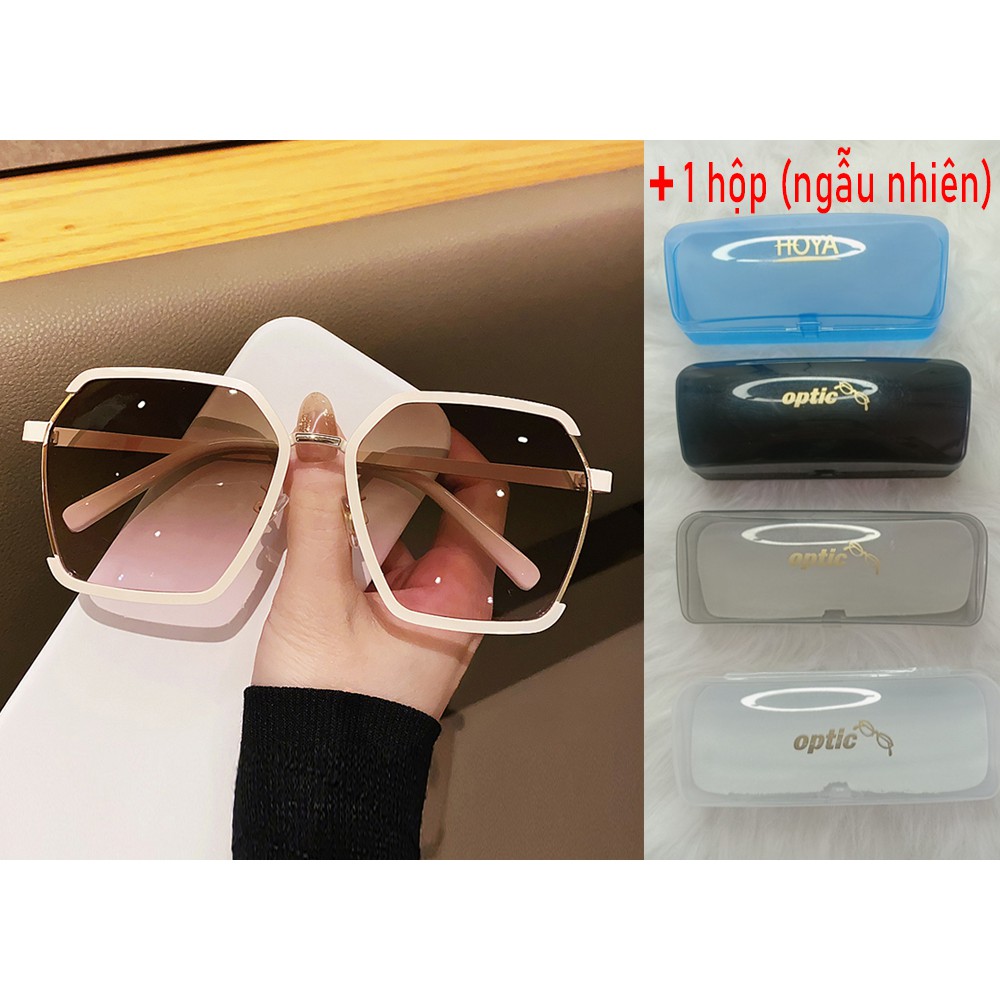 Mắt kính nữ thời trang Hàn Quốc 2021, Kính râm nữ cao cấp đi biển gọng kim loại_MS40 | BigBuy360 - bigbuy360.vn