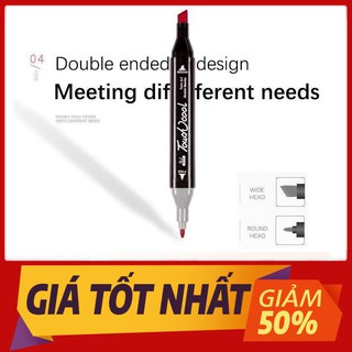 Vt baoquyen bút vẽ, bút màu marker touchcool túi vải bộ 30/60/80 màu