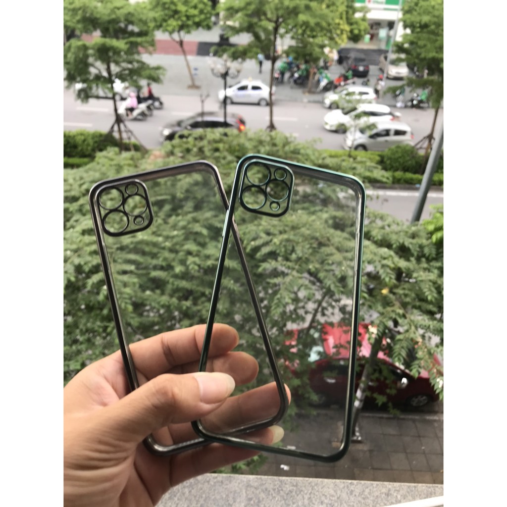 Ốp lưng silicon viền màu Likgus độ iphone X/XS/XS max/IPhone 11/IPhone 11 Pro/11 Pro max lên iphone 12