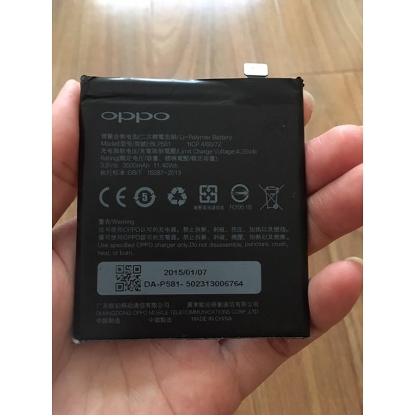 Pin oppo xịn BLP 581/oppo N3/N5206 dung lượng 3000mah