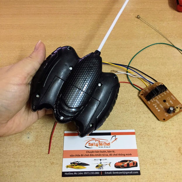 Mạch thu phát 27MHz điện áp 4.5V đến 7.2V dùng 2 động cơ để chế tạo ô tô