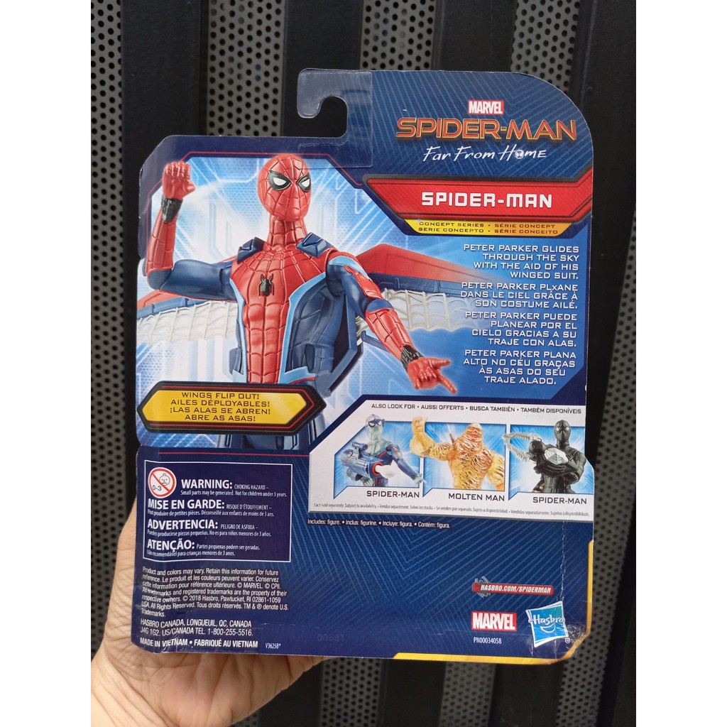 Mô hình nhân vật siêu anh hùng Marvel - Spider man - Far From Home - người nhện (E4120)