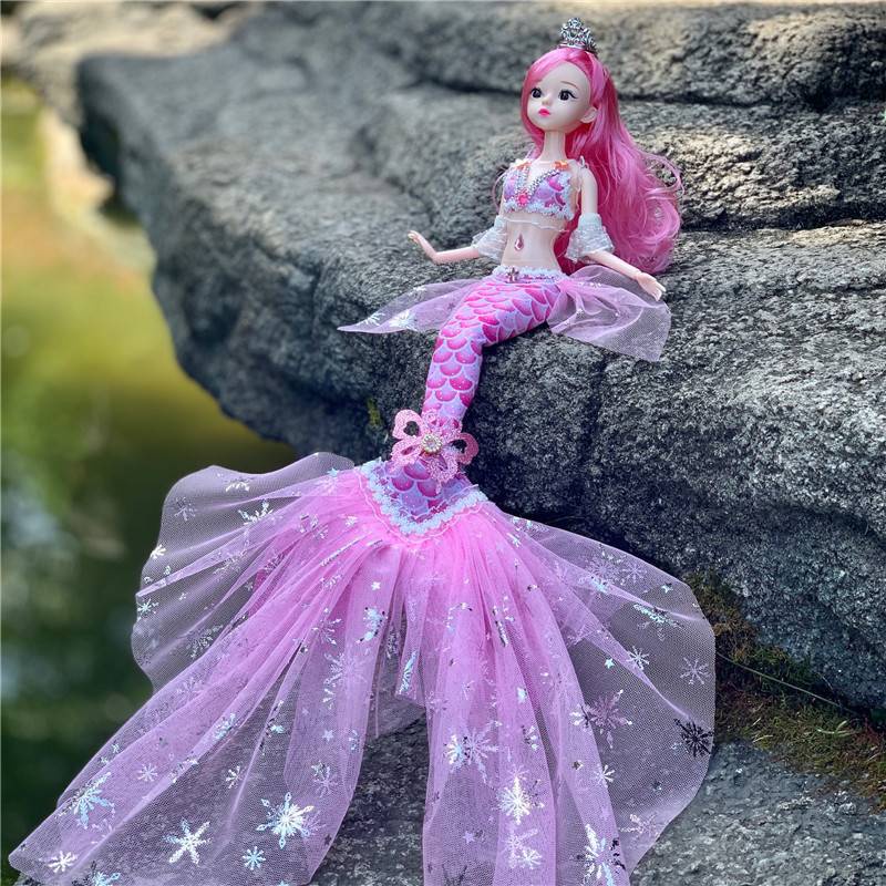 Đồ chơi hóa trang cho nàng tiên cá búp bê công chúa đồ handmade búp bê Barbie đồ chơi trẻ em