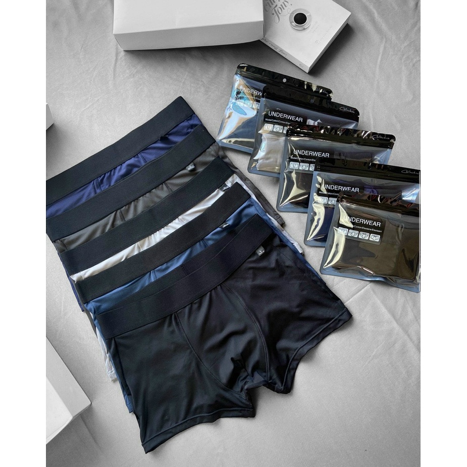 Quần sịp đùi BOXER nam cao cấp, cạp trơn 3cm, chất cotton mềm mại, co giãn 4 chiều, thoải mái, dễ thấm hút mồ hôi.