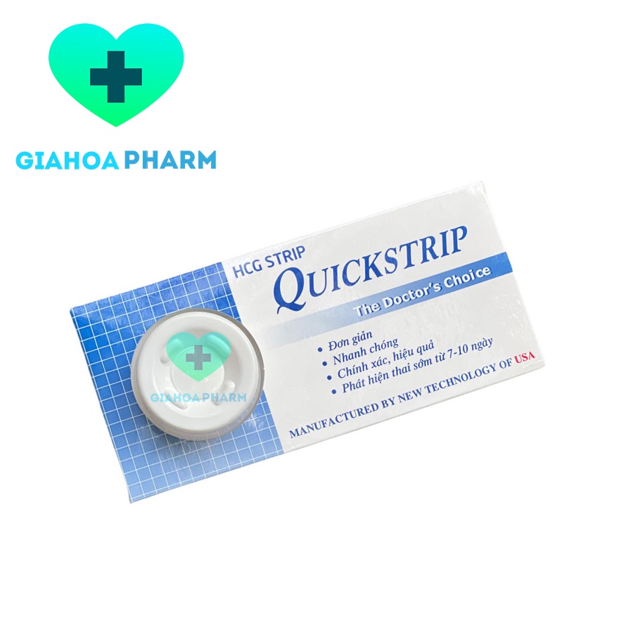 Que thử thai Quickstrip Dụng cụ test phát hiện thai sớm sau 7 ngày