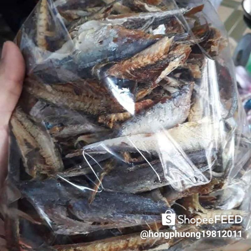 Cá nục hấp phơi khô, đã rút xương, trọng lượng 1000gr