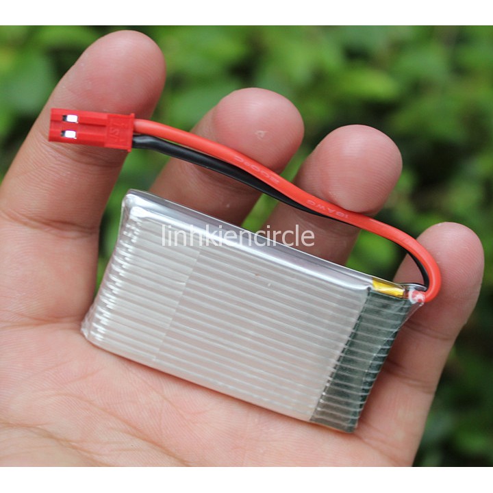 Pin lithium 3.7V 1000mAh 25C cho máy bay mô hình RC hàng mới có mạch bảo vệ sạc - LK0311