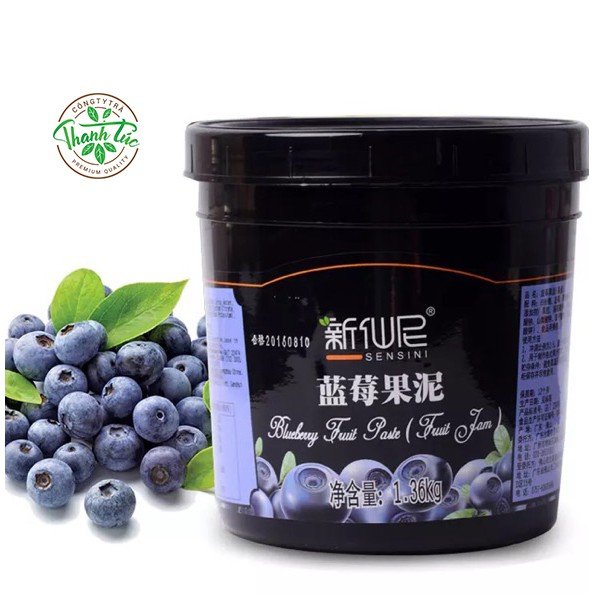 Mứt Sinh Tố Trái Cây Sensini Việt Quất Hủ 1kg3