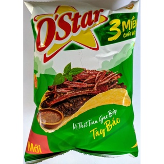 Bánh snack khoai tây Ostar 3 miền mới vị trâu gác bếp tây bắc