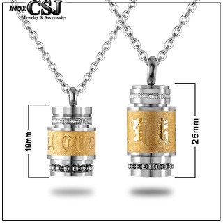 MẶT DÂY CHUYỀN TITAN UM MANI PADME HUM HÌNH TRỤ MD180