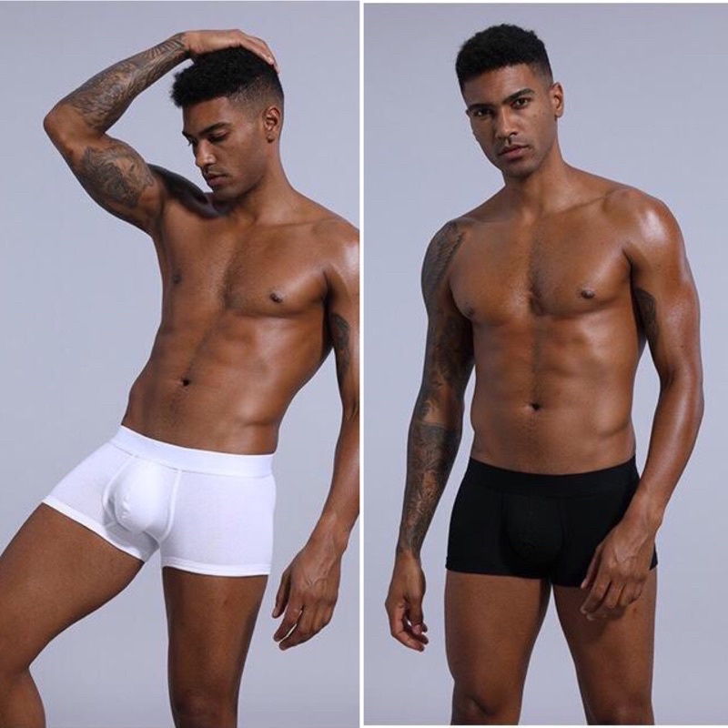 Quần lót nam dạng đùi thun cotton màu trơn