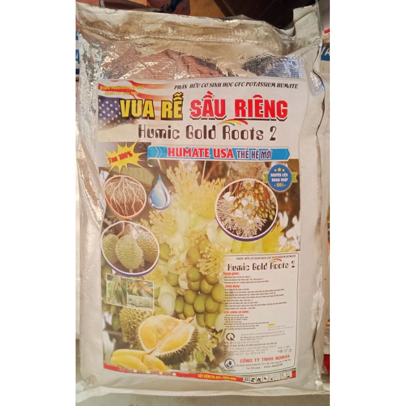 (1kg) Phân hữu cơ Humic Gold Roots 2 - Ra rễ sầu riêng, nguyên liệu ngoại nhập USA
