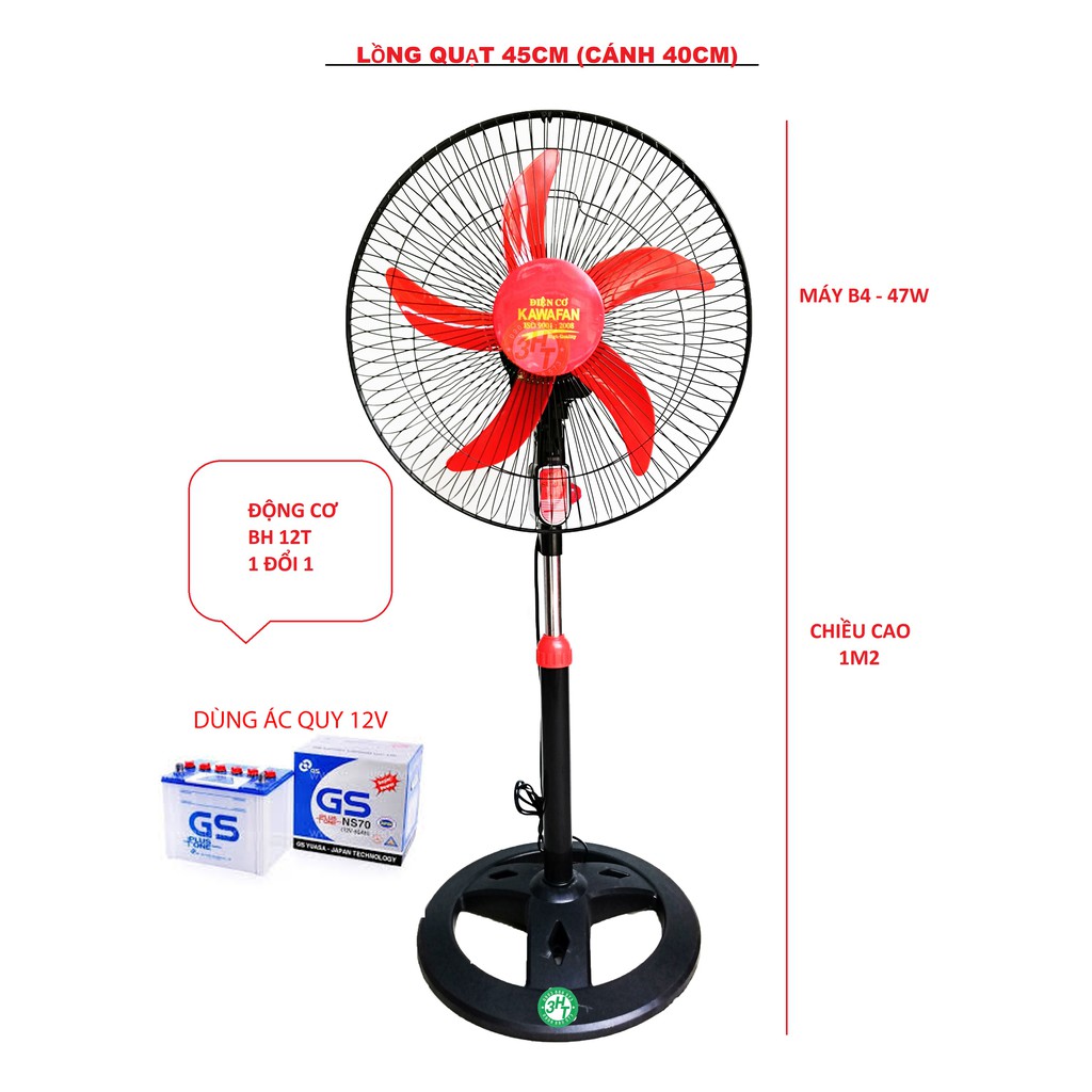 QUẠT LỠ CÔNG NGHIỆP DÙNG BÌNH 12V | BigBuy360 - bigbuy360.vn