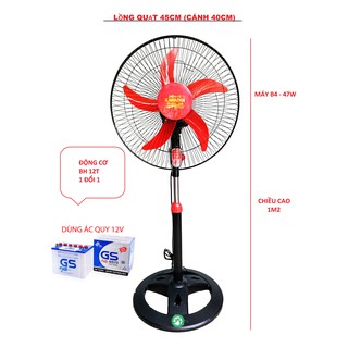 QUẠT LỠ CÔNG NGHIỆP DÙNG BÌNH 12V - Bảo Ngọc