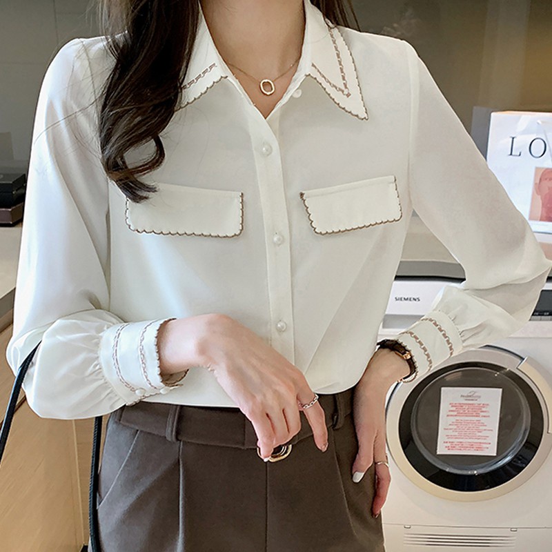 Áo Sơ Mi Trắng Thời Trang Mùa Xuân Thanh Lịch 2021 | BigBuy360 - bigbuy360.vn