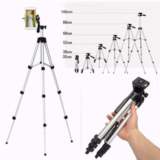 Tripod bằng nhôm, dễ dàng mang theo, giúp giữ điện thoại, camera, máy quay phim