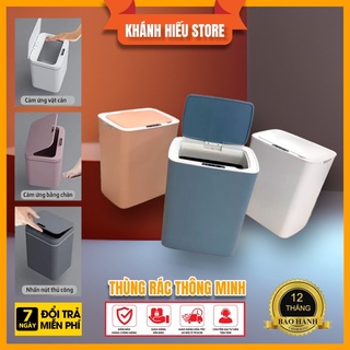 Thùng rác thông minh Smart Bin, cảm ứng tự động mở nắp, dung tích 1,6l, bảo hành 1 năm