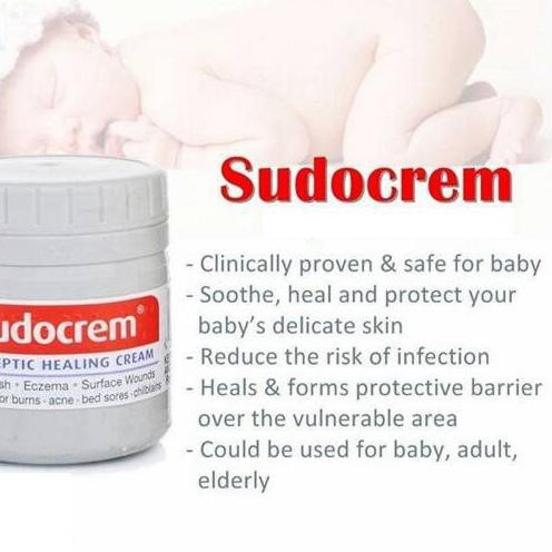 (hàng Mới Về) Kem Dưỡng Da Sudocrem 60gr Trị Mụn Trứng Cá Chiết Xuất Hoa Anh Đào An Toàn Cho Bé