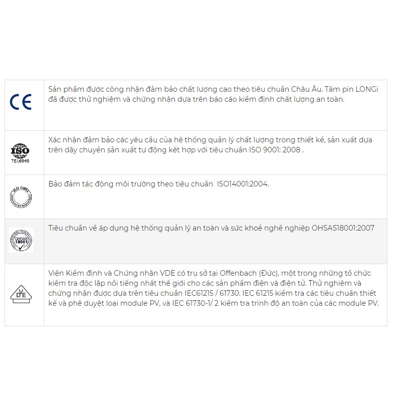 Tấm pin năng lượng mặt trời mono LonGi Solar 440W, 445W, 450W, 455W. NSX số 1 TG, BH đến 30 năm.