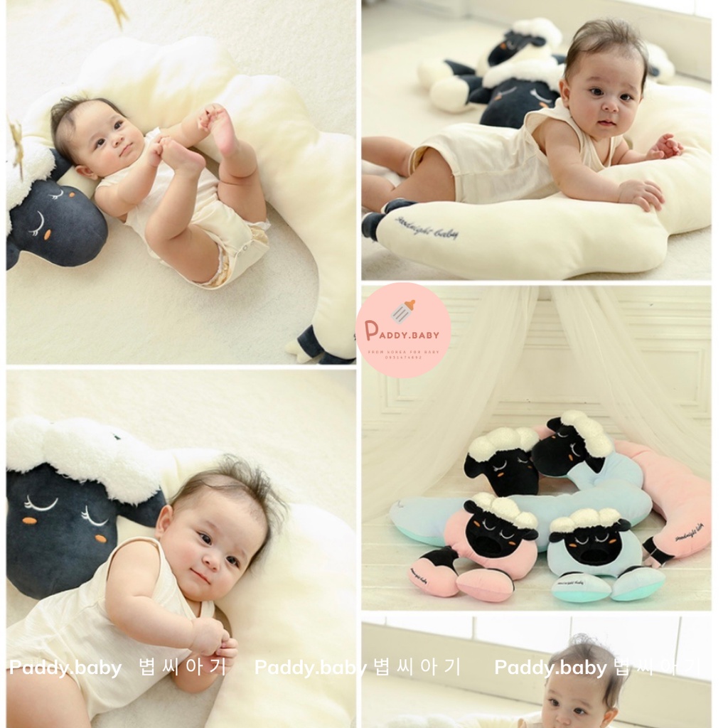 Gối cừu chữ C đa năng Good night baby Ellusben Hàn Quốc - made in Korea