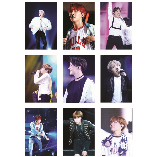 Lomo card ảnh thành viên BTS J-HOPE on stage Full 54 ảnh