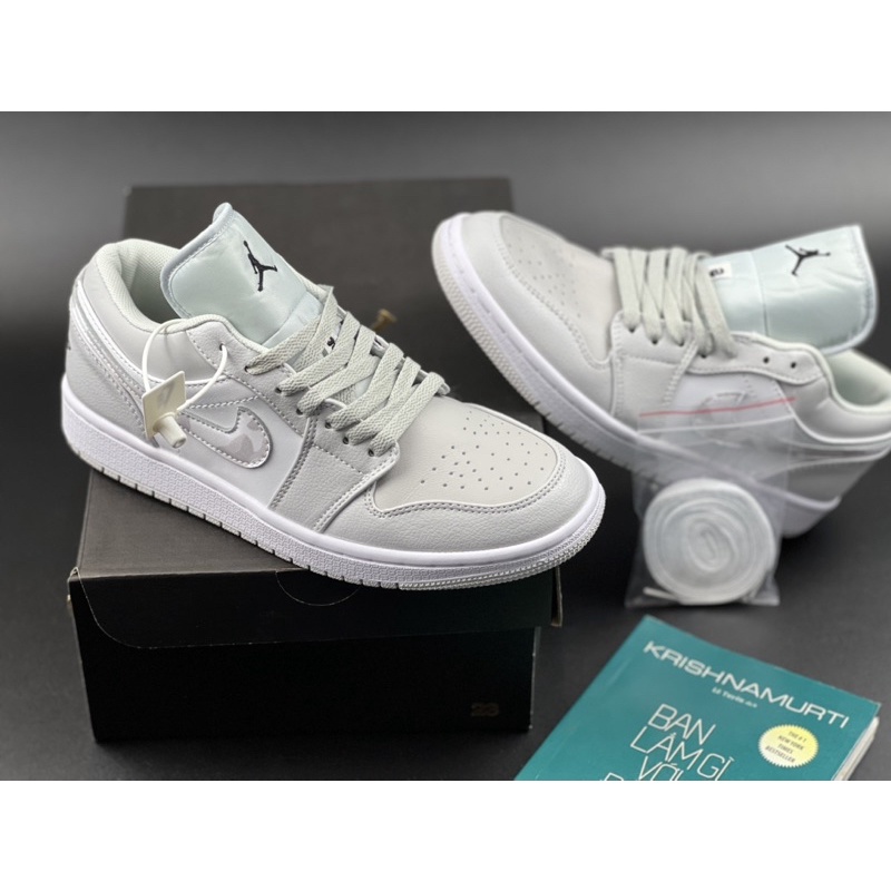 Giày thể thao/ Sneaker  Jordan Camo cổ thấp/ Panda/ Thổ cẩm/ Denim/ Xám đỏ