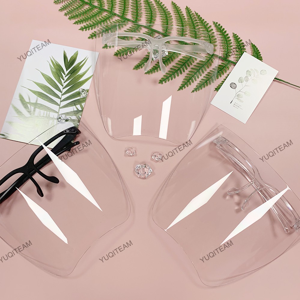 ❤face shield❤2021 Newest Face shield kính phòng hộ chống giọt bắn. [Nón Chống Dịch]Bụi có gọng cao cấp phù hợp mọi lứa tuổi
