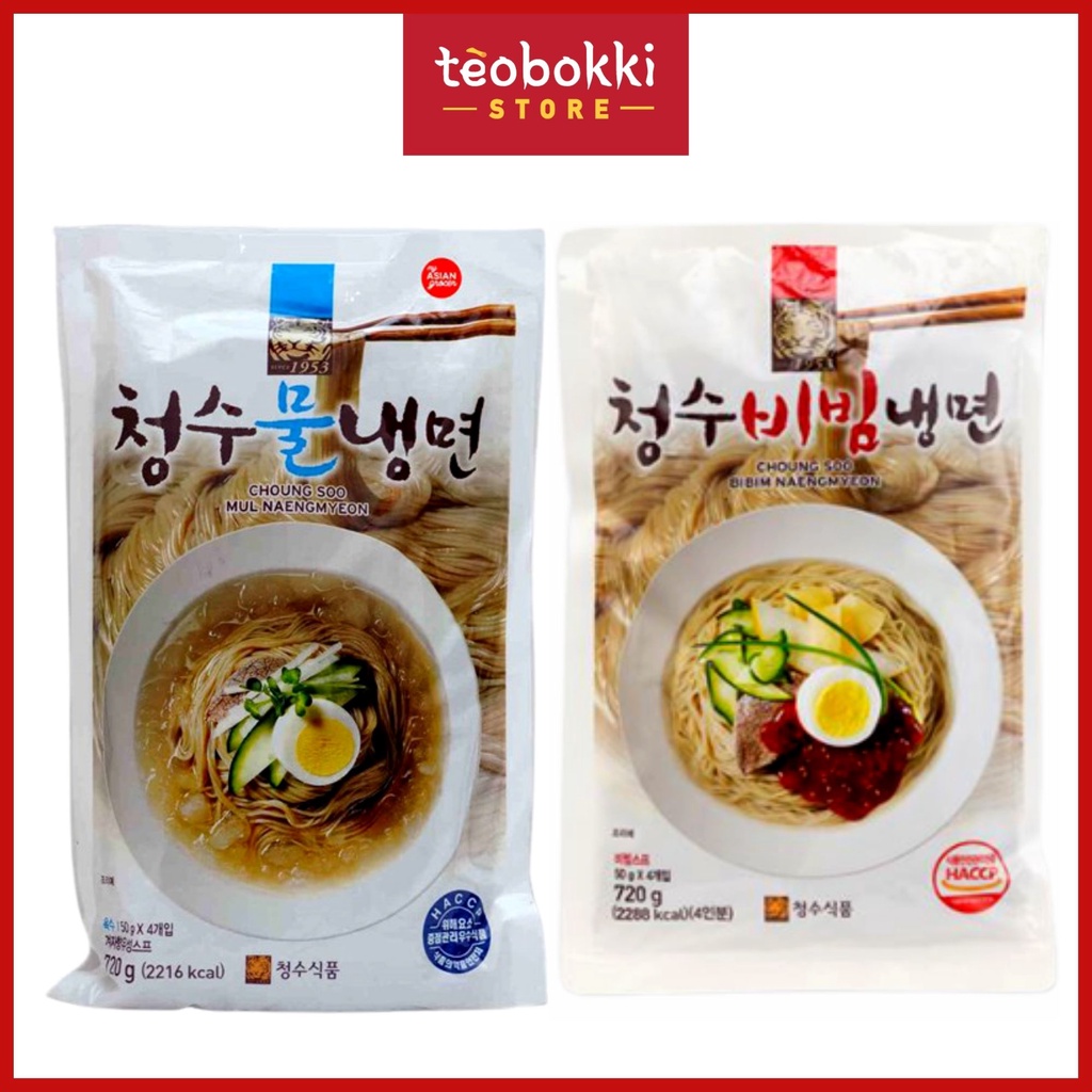 Mì lạnh Hàn Quốc Choung Soo 720g (mì lạnh trộn/mì lạnh nước)