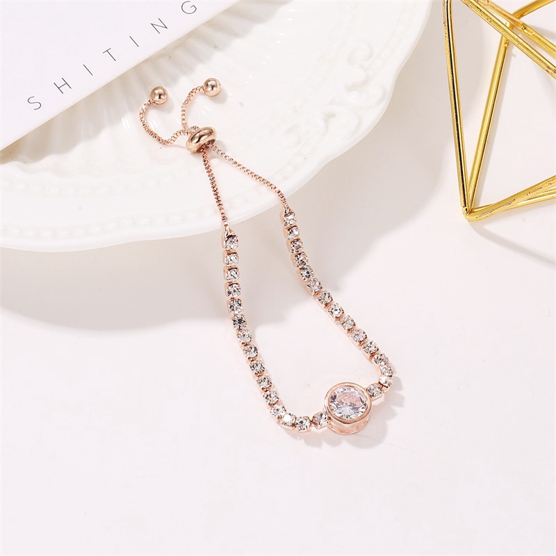 Vòng Tay Hình Trái Tim Đính Đá Zircon Thanh Lịch | BigBuy360 - bigbuy360.vn