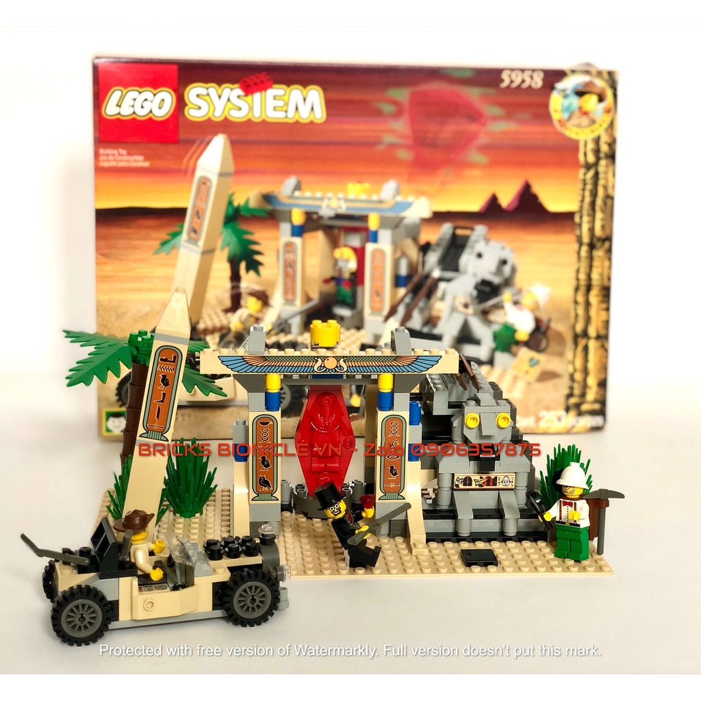 LEGO ADVENTURES SYSTEM - ĐỒ CHƠI XẾP HÌNH LEGO PHIÊU LƯU THÁM HIỂM - 5958 MUMMY'S TOMB - QUAN TÀI XÁC ƯỚP