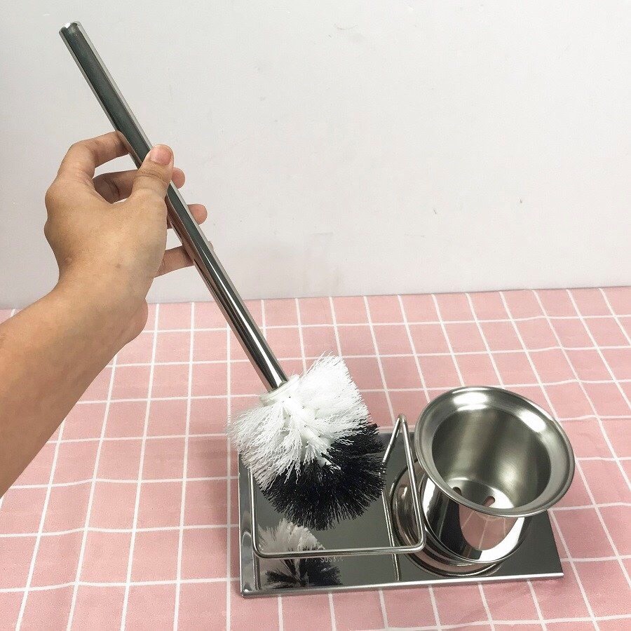 Kệ để chất tẩy rửa và cọ nhà tắm inox 304 cao cấp dán tường Gi-Home E15
