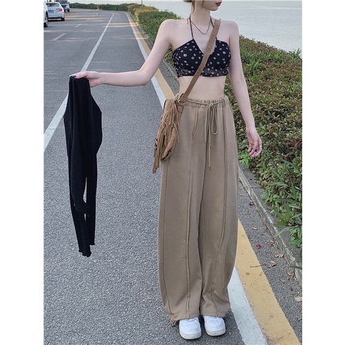 Quần ống rộng Phong Cách Hàn Quốc Năng Động Dành Cho Nữ