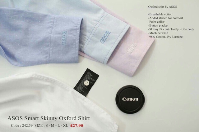 Áo Sơ Mi Tay Dài ASOS Thêu tay | BigBuy360 - bigbuy360.vn