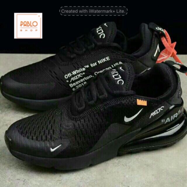 SALE (BẢN ĐẸP) giày thể thao AIR MAX 2017 OFF WHITE black full đen XIÊU HOT