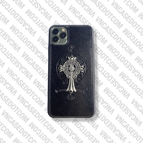 Ốp lưng Chrome Heart Cross Big Logo Leather