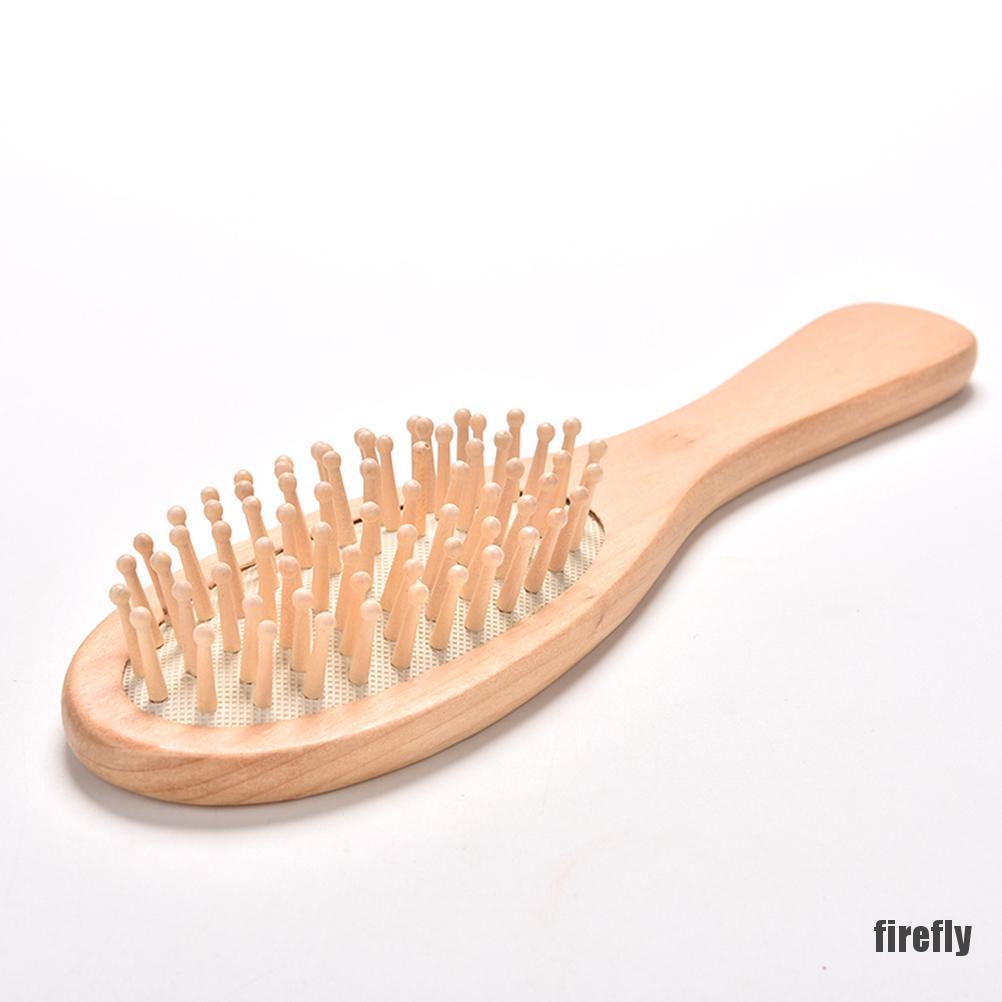 (Hàng Mới Về) Lược Gỗ Mát Xa Da Đầu Cải Thiện Da Đầu