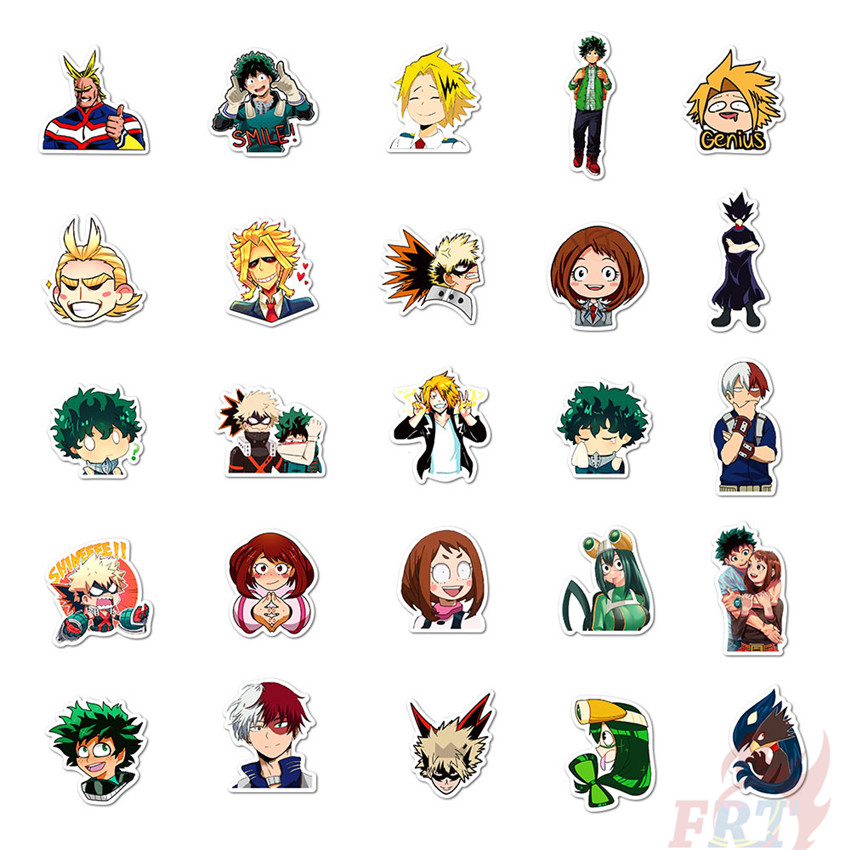❉ My Hero Academia - Series 01 Anime Cartoon Stickers ❉ 50Pcs/Set Midoriya Izuku Bakugou Katsuki Todoroki Shoto DIY Fashion Mixed Doodle Decals Stickers