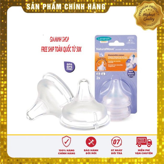 Núm Ti Lansinoh Mỹ Lẻ 1 Cái Và Hộp Nguyên 2 Cái Chính Hãng Cho Trẻ Em