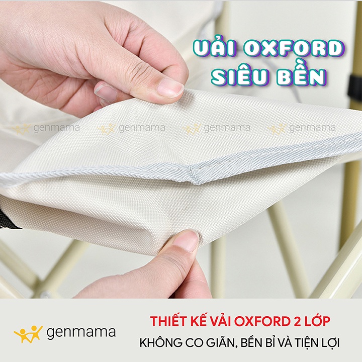 Ghế ngồi câu cá, cắm trại, dã ngoại, du lịch gấp gọn có tựa lưng, ghế xếp thư giãn