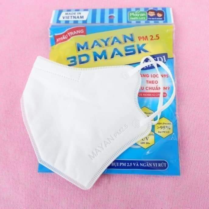 KHẨU TRANG MAYAN 3D MASK PM2.5 MEDI MÀNG LỌC N95 ( TÚI 5 CHIẾC ) | BigBuy360 - bigbuy360.vn