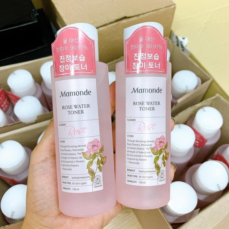 Toner/ Nước hoa hồng Mamonde Rose water toner 150ML Hàn Quốc