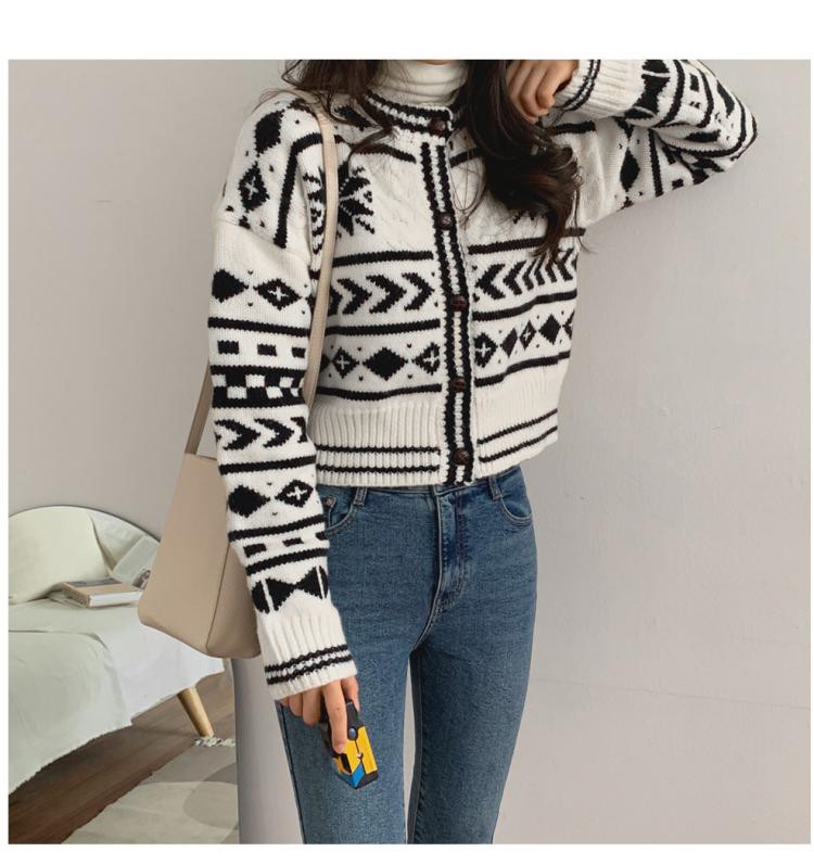 Áo khoác Cardigan dáng rộng phong cách Retro Hong Kong | BigBuy360 - bigbuy360.vn
