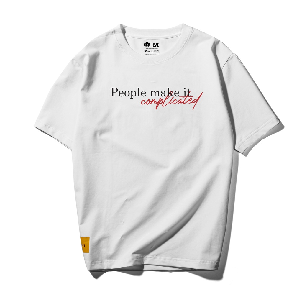 Áo Thun Phông Unisex SGES People Make It Complicated Form Rộng Nam Nữ | BigBuy360 - bigbuy360.vn