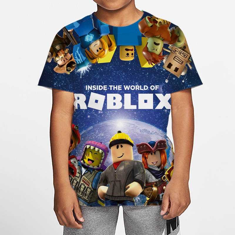 Áo Thun In Hình Roblox Ngộ Nghĩnh Đáng Yêu Cho Bé