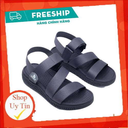 Giày sandal nam nữ FACOTA Xám quai dù, đi học [Freeship]