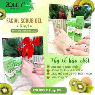Tẩy tế bào chết kiwi Facial Scrub Gel Zoley chính hãng